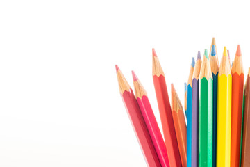 color pencil with copy space