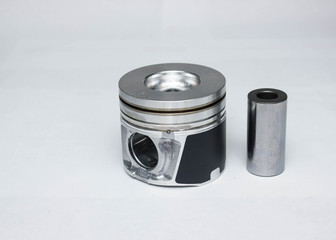 new car piston isolated on white background
