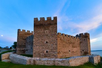 Ruins of old turkish fortress Ram by the river Danube in Serbia.