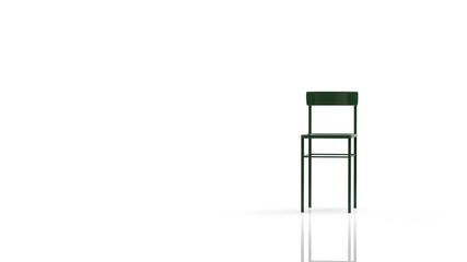 3d rendering of nice chair isoalted with white