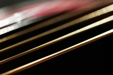 6 string acoustic guitar detail