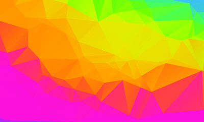 Abstract Color Polygon Background Design, Abstract Geometric Origami Style With Gradient