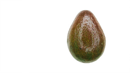 avocado that are old and ready to be consumed is solated in white bacground