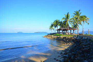 tropical seascape in Sabah Malaysia