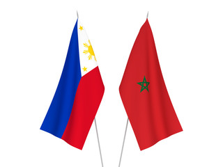 Philippines and Morocco flags