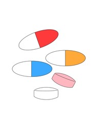 illustration of a medicine