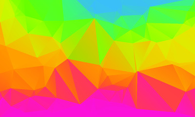 Abstract Color Polygon Background Design, Abstract Geometric Origami Style With Gradient