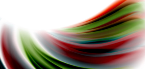 Silk smooth lines on white, liquid fluid color waves. Vector Illustrations For Wallpaper, Banner, Background, Card, Book, Illustration, landing page, cover, placard, poster, banner, flyer, design