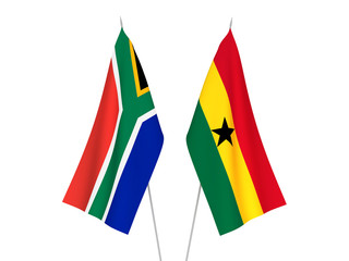 Republic of South Africa and Ghana flags