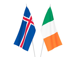 Ireland and Iceland flags