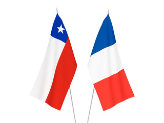 France and Chile flags