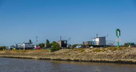 Obraz premium Carrelet en Nouvelle-Aquitaine.