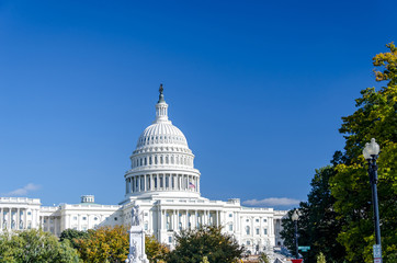 The United States Capitol building in Washington DC, United States of America