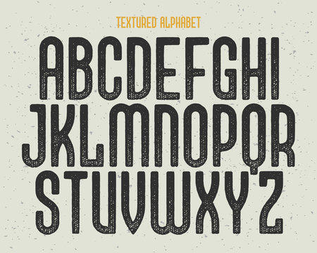 Vintage typeface with dirty textured effect