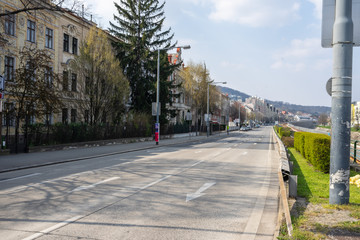 Obraz premium Hietzinger Kai street in Vienna
