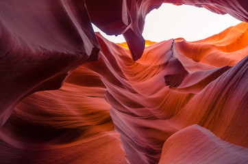 Obraz premium Beautiful Antelope canyon,&nbsp;Navajo land east of Page, USA