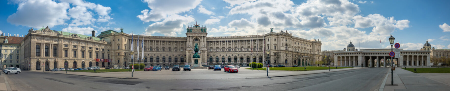 Hofburg in Vienna without people