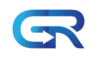 Letter GR with Arrow