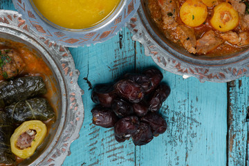 Eid Mubarak Traditional Ramadan Iftar dinner.