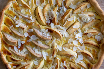 Apfelkuchen draufsicht