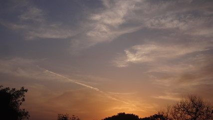 Fototapeta na wymiar Clouds image in evening time in Bihar (india)