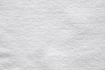 Closeup white cotton towel texture abstract background