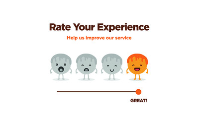 Fototapeta premium Rate Your Experience with Pancakes