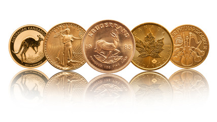 gold bullion coins one ounce of fine gold