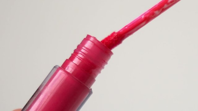 Lip Gloss Pink close up