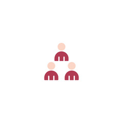 Flat icon avoid Contact icon, Suitable for use on web apps, mobile apps, Vector illustration editable stroke . 64 x 64 pixel perfect on White Background