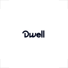dwell logo type modern design