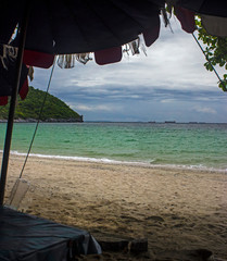 
Gloomy beach on the islands of Thailand