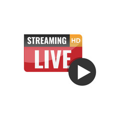 Live HD logo video streaming logo
