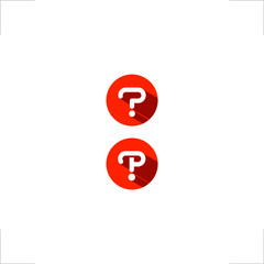  initial P letter logo question mark design