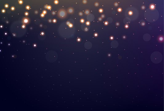 Bokeh and light background, Christmas and New Year holidays background