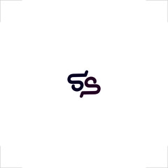 initial S S letter logo design