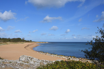 Skåne Küste an der Ostsee in Schweden Vårhallen Österlen	