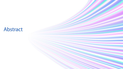 abstract rainbow magic fluid foil  line wave and copy space Vector