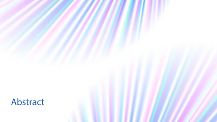 abstract rainbow magic fluid foil  line wave and copy space Vector