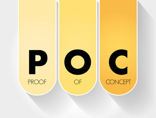 POC - Proof of Concept acronym, business concept background