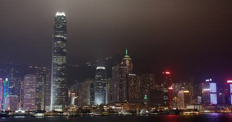Fototapeta na wymiar Hong Kong city town night