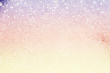 abstract white and pastel colors background of bokeh lights or bubbles in soft spring colors. Shampoo bubbles texture.