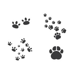 Fototapeta na wymiar paw vector icon of pet illustration design