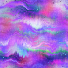 Holographic surreal ombre iridescent blend of purple green and blue with digital pattern overlay. Soft flowing surreal fantasy graphic design. Seamless repeat raster jpg pattern swatch.