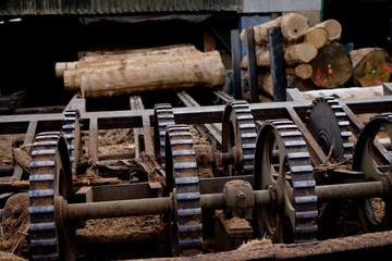 France, Troncais, Scierie