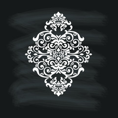 Vector Vintage Baroque card. Vector Ornamental frame.