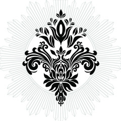 Vector Vintage Baroque card. Vector Ornamental frame.