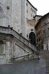 Fototapeta na wymiar Perugia, Italy : street in town center