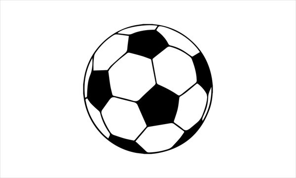 Football ball Icon , flat style , 3d style, single line style ,soccer ball pictogram football symbol gole free vector  image icon