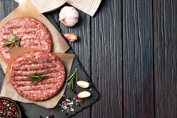 Raw Ground beef meat